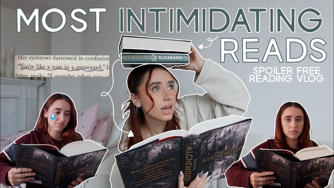 reading the tbr books i&rsquo;m most *SCARED* of (spoiler free reading vlog)
