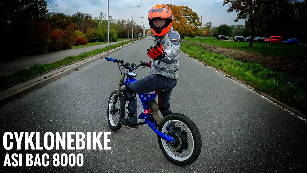 СВЕРХБЫСТРЫЙ электровелосипед с питанием от ASI BAC 8000