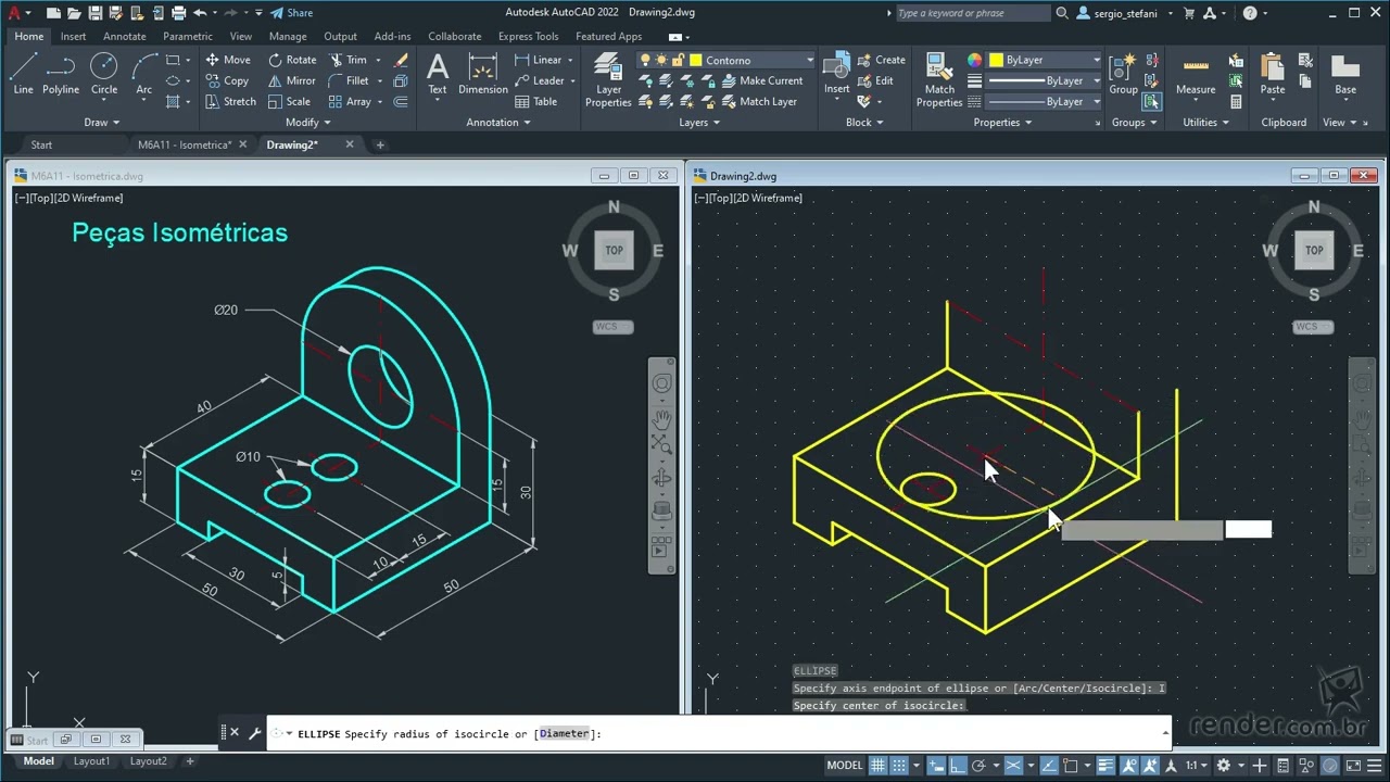 83 - Creating an isometric drawing | AutoCAD Basic and Practical
