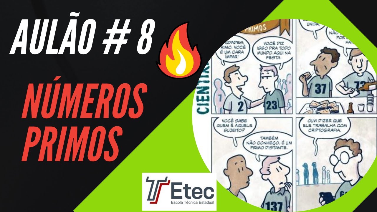 🔥Aulão #8 - Números Primos - O que cai na ETEC🔥