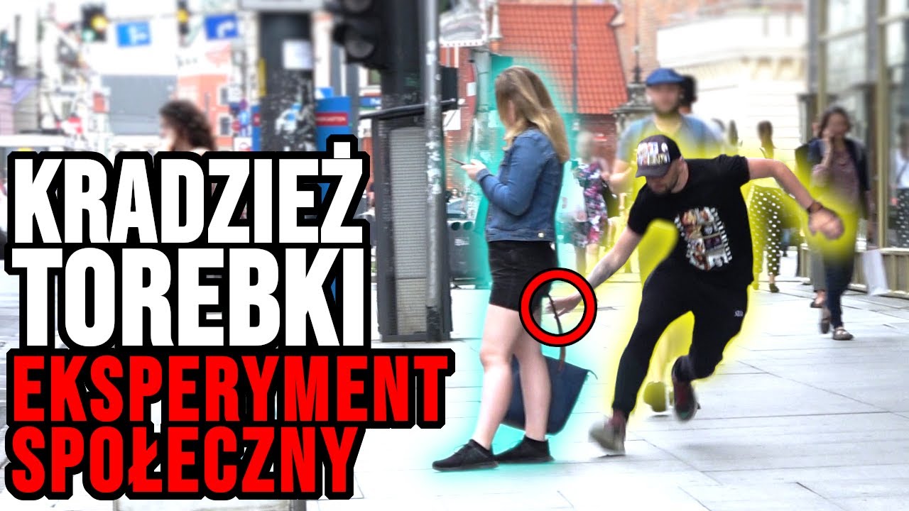 KRADZIEŻ TOREBKI KOBIECIE (EKSPERYMENT SPOŁECZNY)