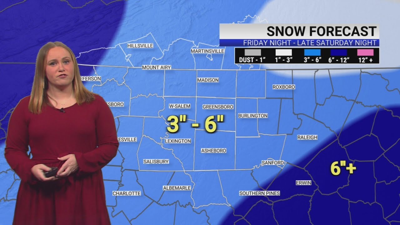 3 to 6 inches of fluffy snow forecast to fall in Triad this weekend