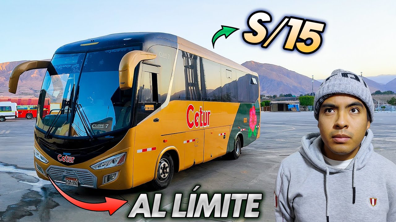 Viajé en los BUSES MÁS BARATOS del PERÚ 🇵🇪