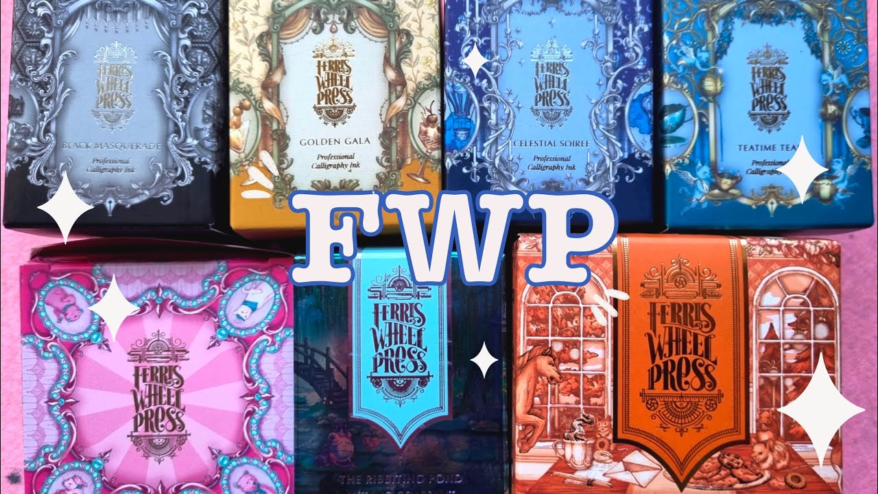 So many Inks💕Ferris Wheel Press inks ⭐ Unboxing and Swatching ⭐ Calligraphy Ink