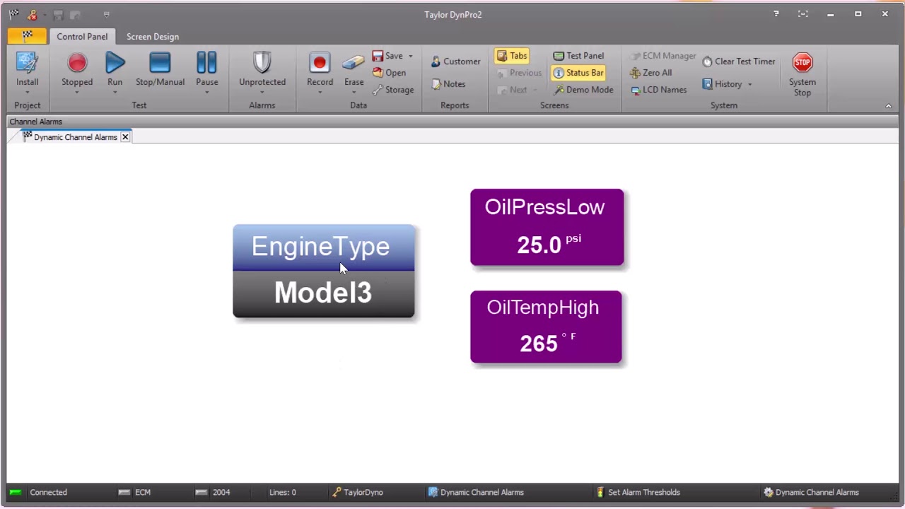 Dynamic Channel Alarms DynPro2