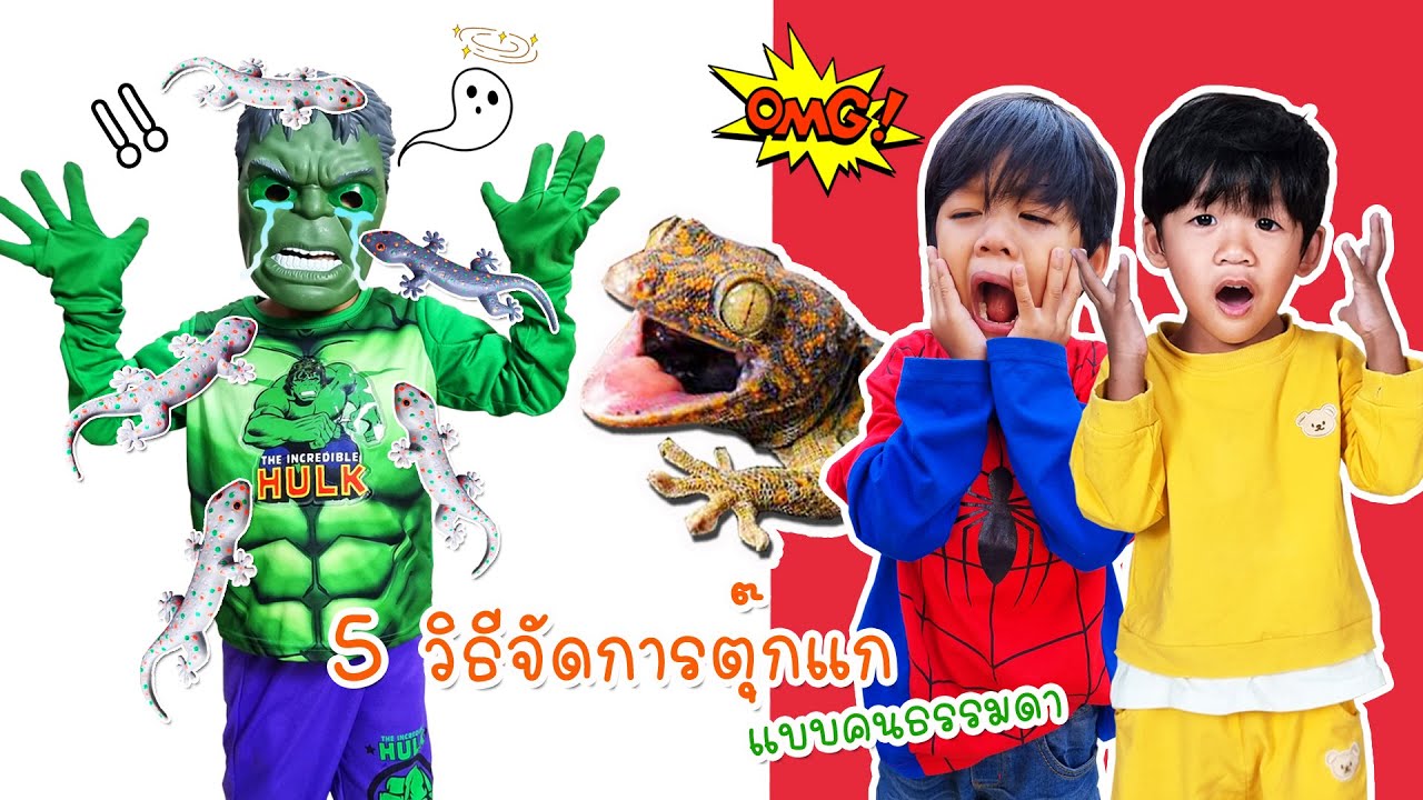 5 วิธีเอาตัวรอดตุ๊กแกเข้าบ้าน I ยักษ์เขียวช่วยจับตุ๊กแก I หนูดีพี่ไนล์ขุนเขา