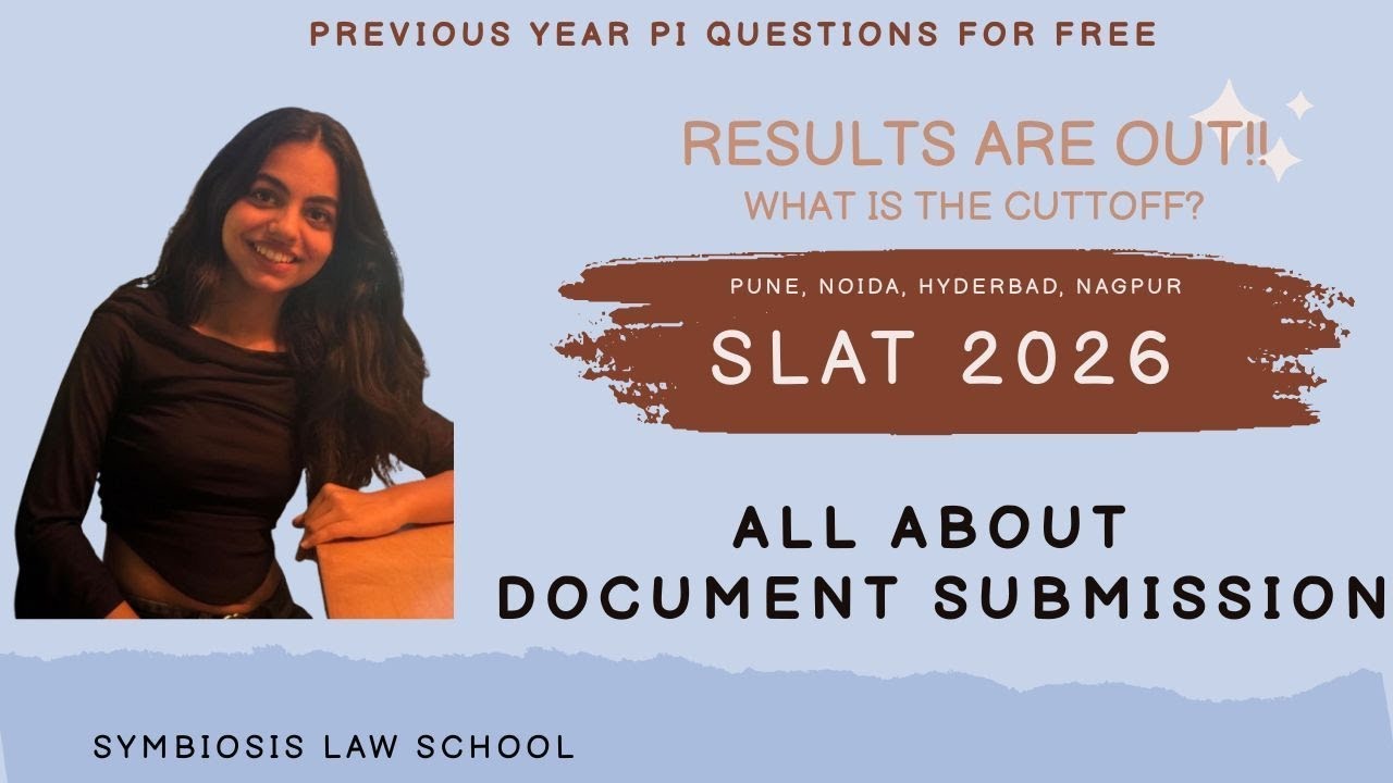 SLAT 2026 Results Out! 🎉 Cutoff, PI & Document Submission Explained