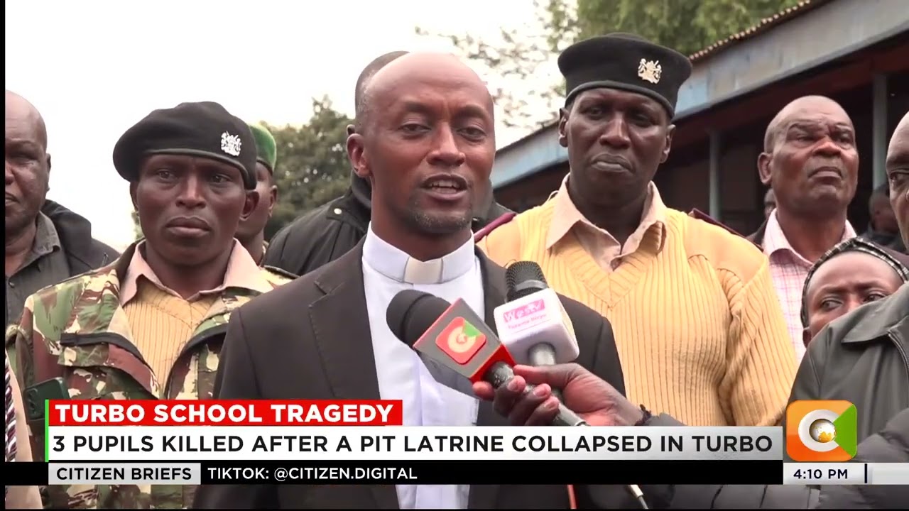 3 pupils killed after a pit latrine collapsed in Turbo