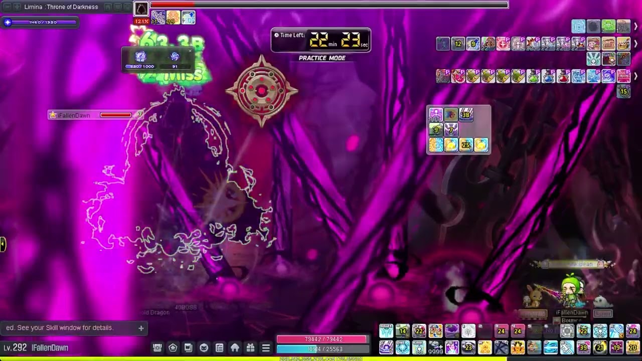 [GMS Heroic Kronos] Maplestory Dawn Warrior Extreme Black Mage Solo