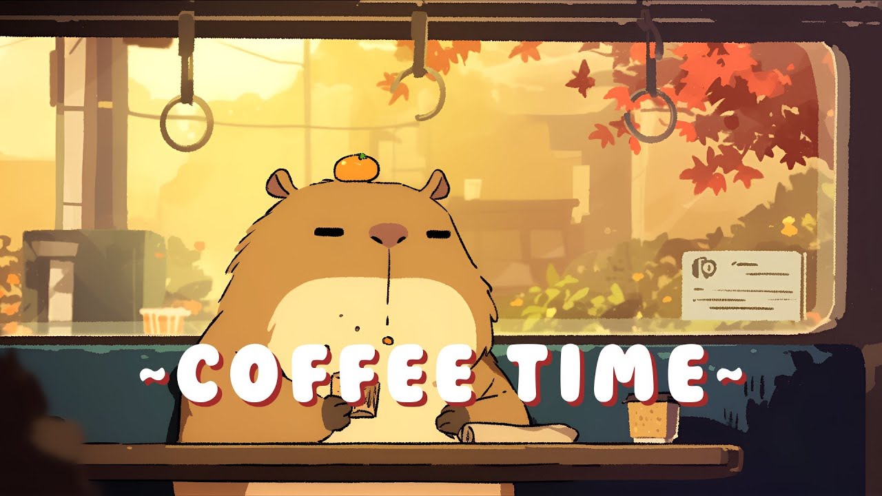 [1 Hour] Capybara Chill Station | Chill Beats to Help You Relax 🦫 🎵 🌙