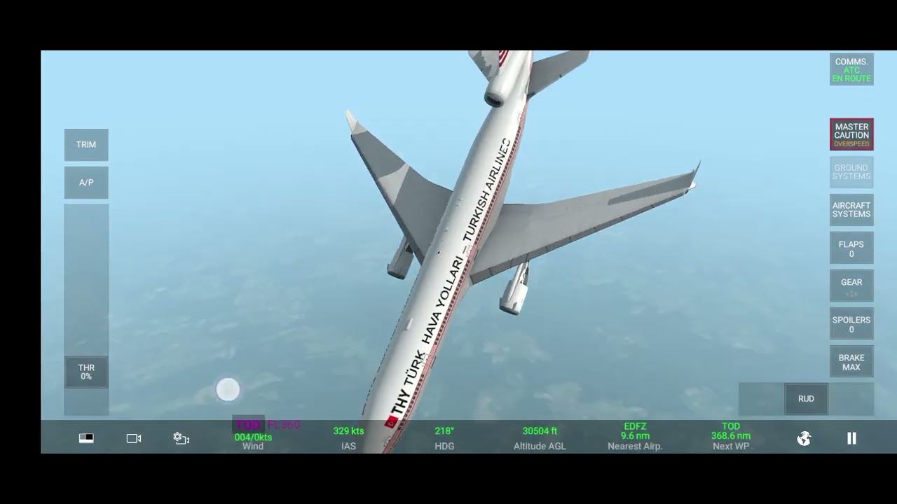 Rfs simulator Mcdonnell Douglas md-11 Turkish airlines flight 981 - crash Animation 