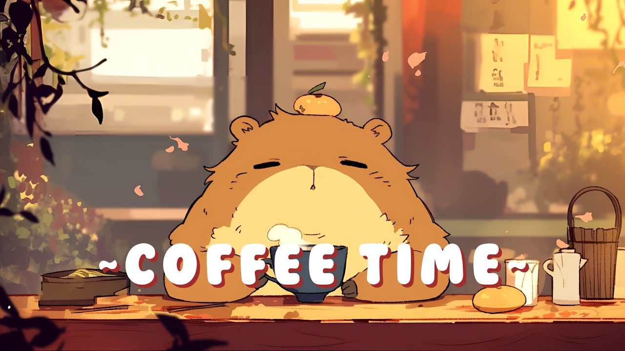 Capybara Music Corner - Cozy Beats for Relaxation ~ Chill Session ~ 🦫 🌙 📖 | Focus Helper