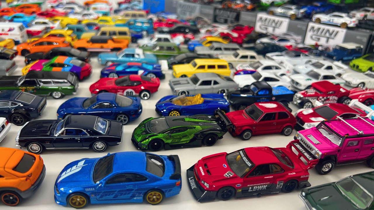 Коллекция литых машинок 1:64 &ndash; Hot Wheels, Matchbox и Mini GT