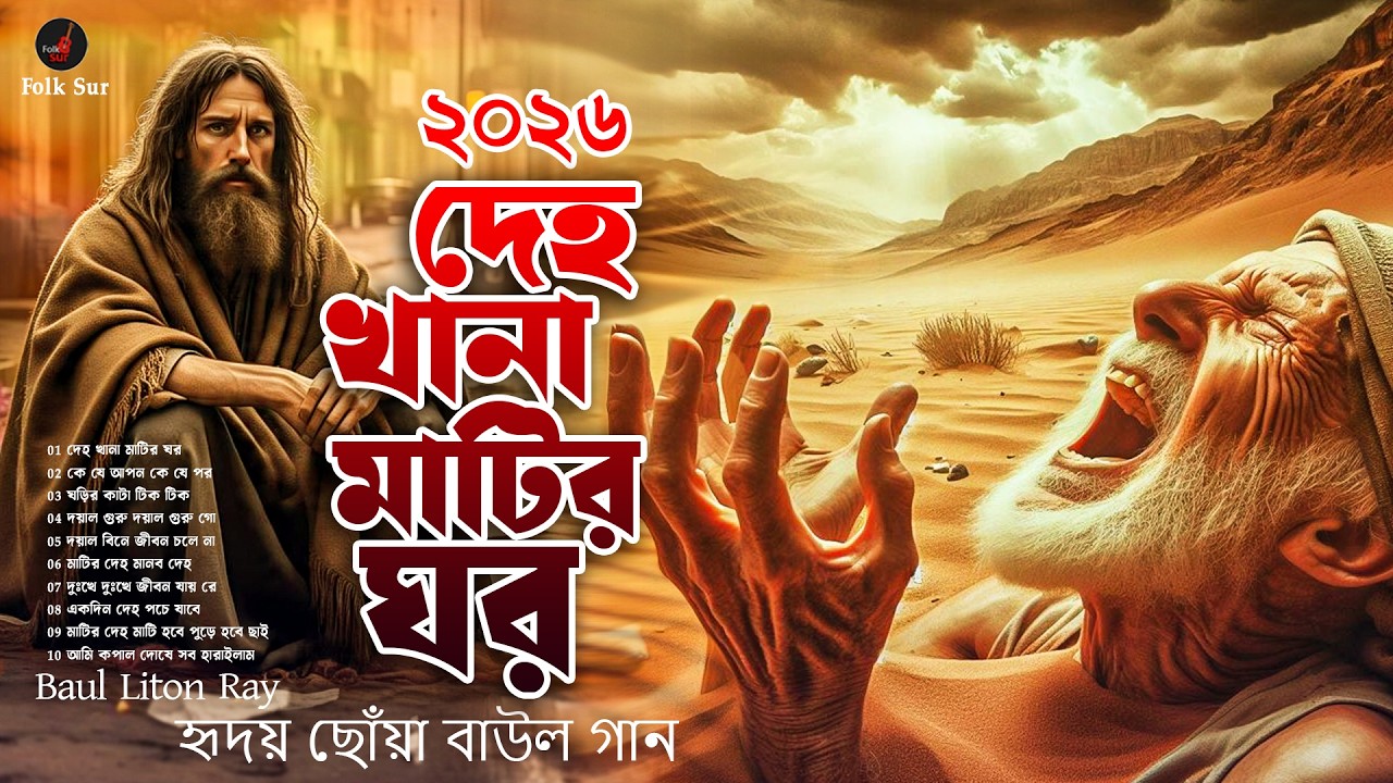 দেহ খানা মাটির ঘর | New Bangla Baul Song 2026 | Emotional Baul | Baul Liton Ray | Lucky Music
