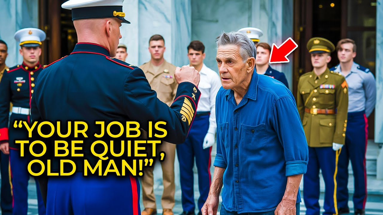 US Marines General Shouted an Order Nobody Knew — Until the Old Veteran Snapped to Attention