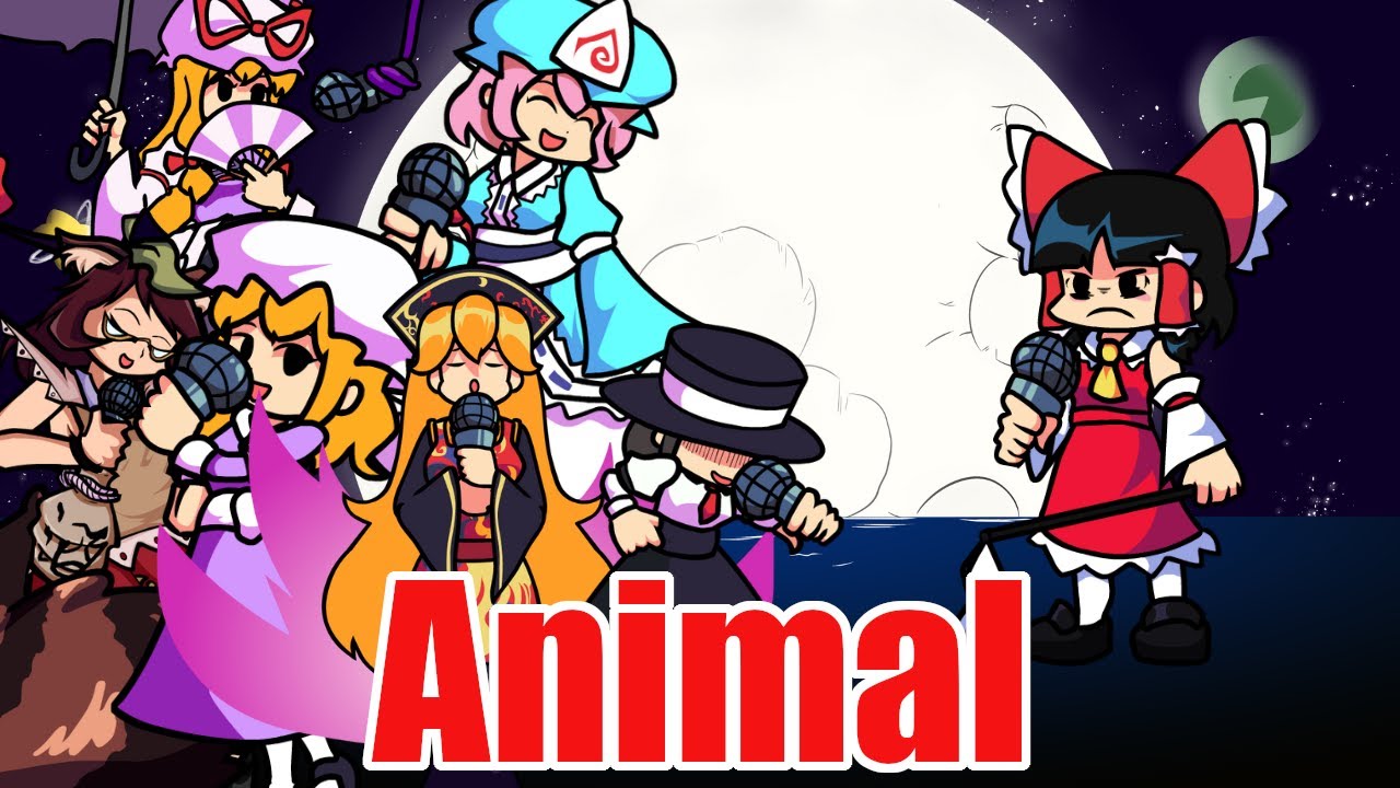 Animalを霊夢たちに歌わせてみた【FNF Animal Cover】