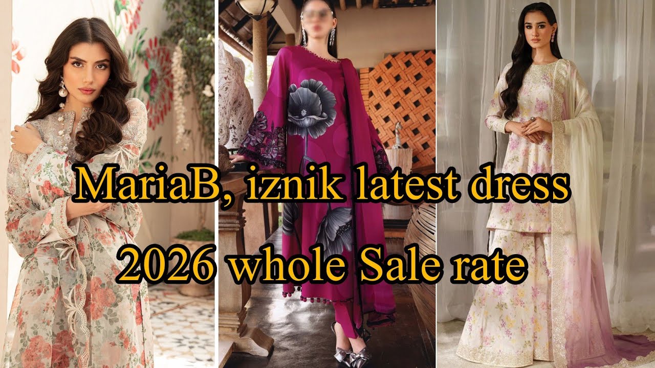 Maria B vs Iznik Lawn Collection | Best Pakistani Dresses 2026| Luxury Lawn dresess
