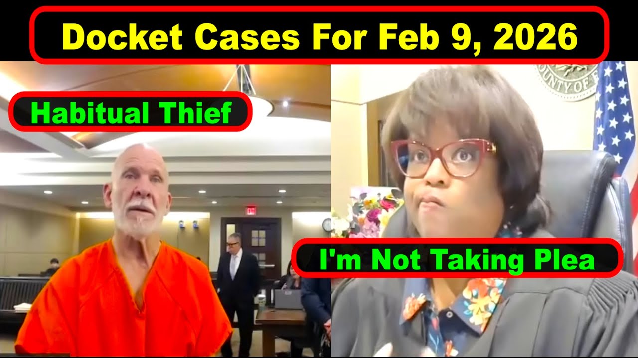 Judge Boyd's Docket From Feb 9th,  2026  - Vikky's Court Watch