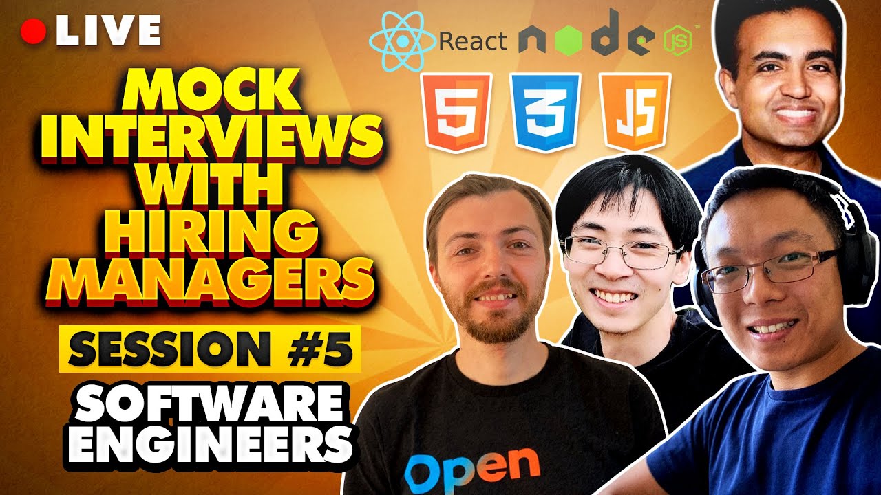 Mock Interviews for Software Engineers with Hiring Managers