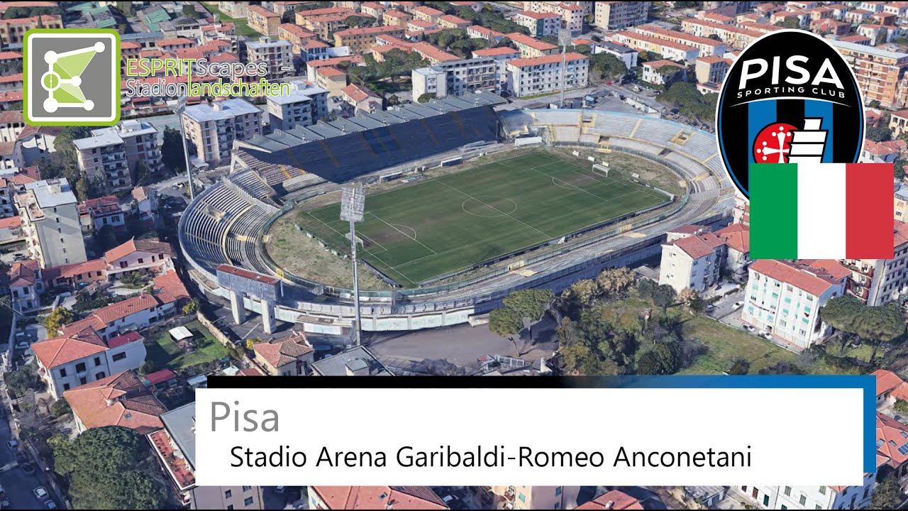 Stadio Arena Garibaldi-Romeo Anconetani | Pisa S.C. | Google Earth 360&deg; Rotation