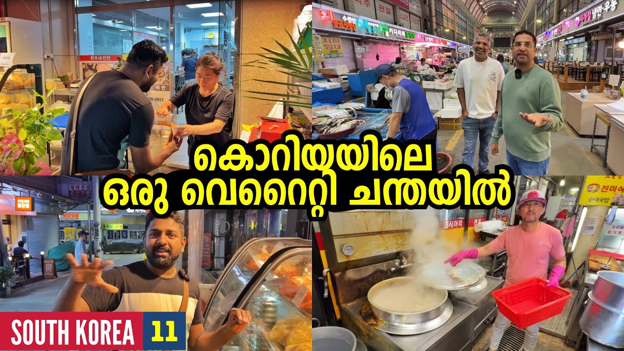 EP🇰🇷11 - കൊറിയയിലെ ഈ മാർക്കറ്റിൽ വന്നാൽ ബോധം പോകും🍊Korean Traditional Market - South Korea