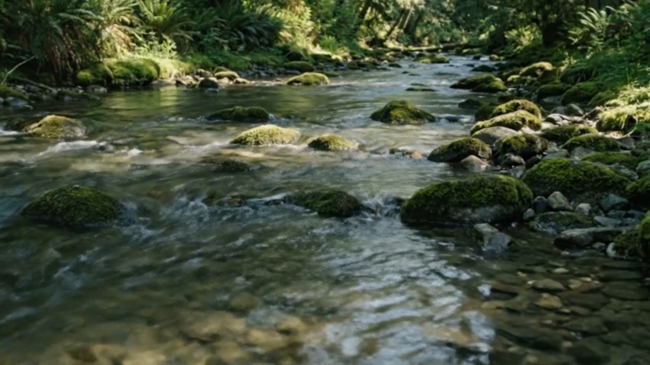 1 HOUR SOOTHING RIVER STREAM: ASMR NATURE SOUNDS FOR SLEEP