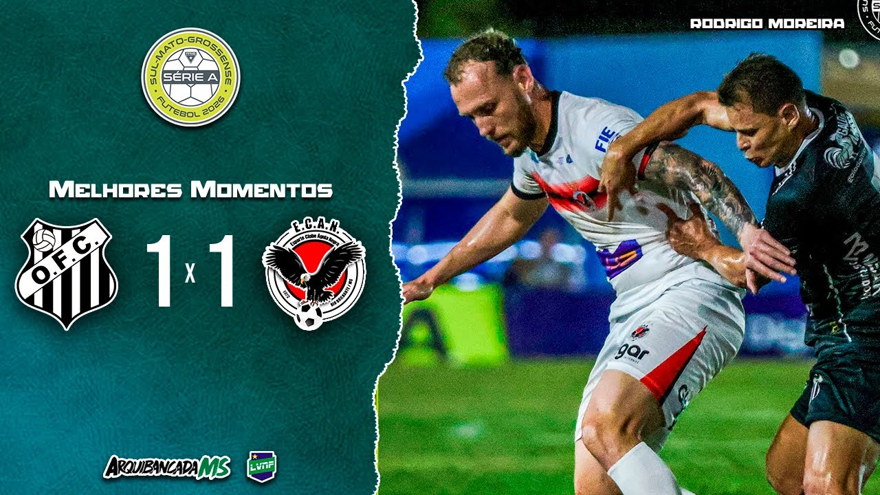MELHORES MOMENTOS | OPERÁRIO 1 x 1 ÁGUIA NEGRA | CAMPEONATO SUL-MATO-GROSSENSE 2026