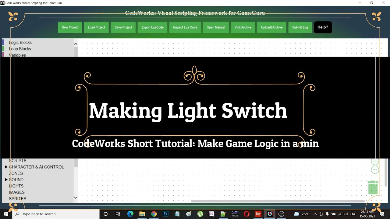 CodeWorks: Short Tutorial | #gameguru #gamedev