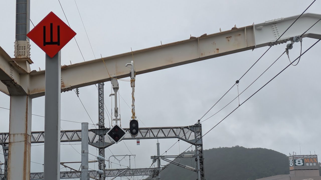 新アプローチ線工事　2025年5月31日時点での福島駅１１番線の様子