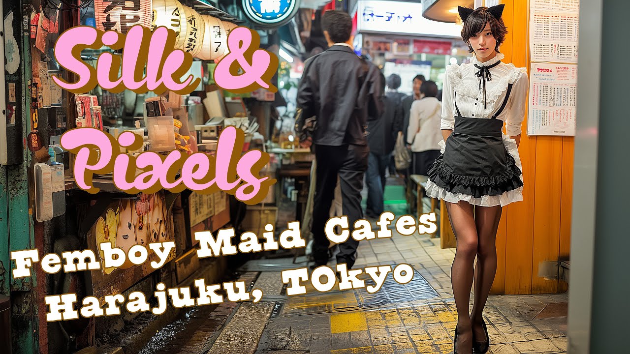 Femboy maid cafes in Harajuku, Tokyo #femboy #cute #leggy