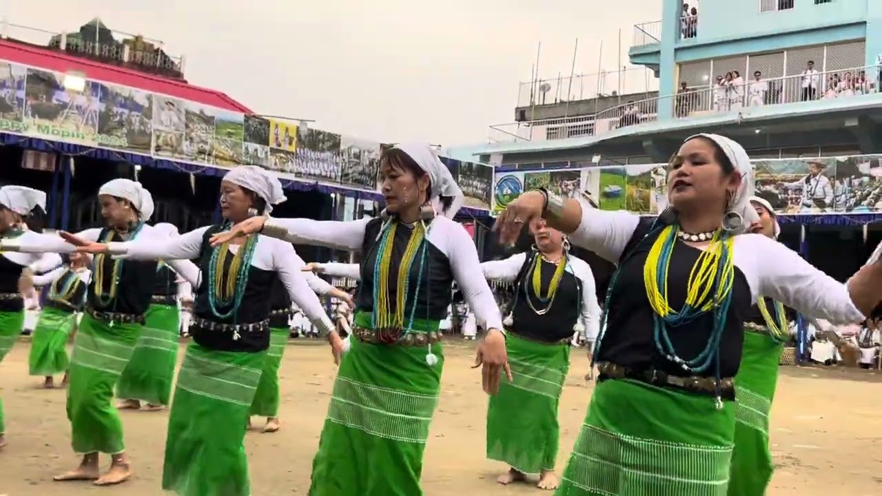 Group dance. Mopin ground Itanagar 2024 #arunachalpradesh #galo #happymopin