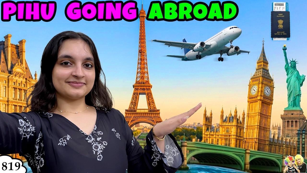 PIHU GOING ABROAD | Ep 819 | Pihu ka International MBA | Aayu and Pihu Show