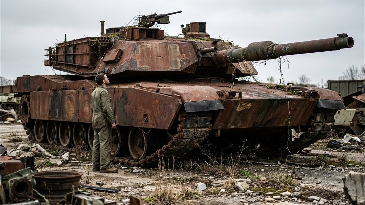 ASMR Tank Restoration! Full Restoration M1A2 Abrams 2003 from Abandoned State to Looking New