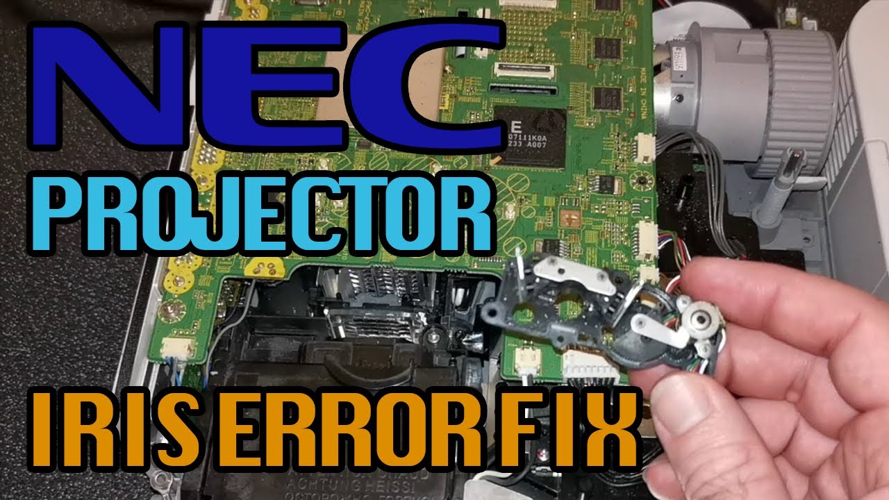 NEC Projector Dynamic Contrast Error Fix