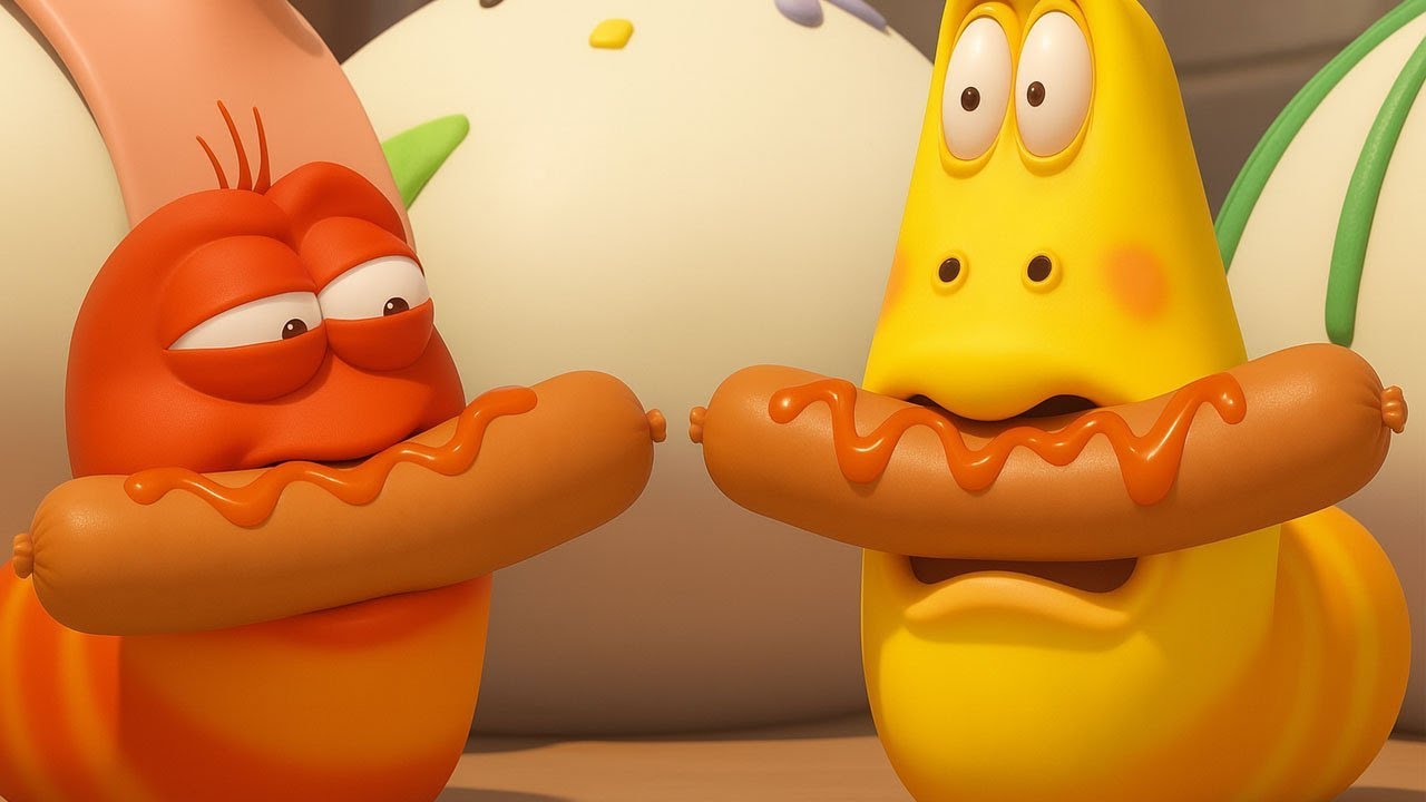 LARVA ANIMATION 2026 | Double Hot Dog | LARVA SURPRISE | LARVA CARTOON YELLOW, RED, PINK