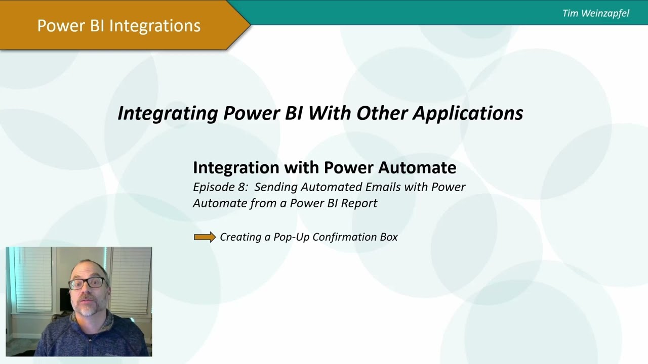 Создание поля подтверждения в Power BI для кнопки Power Automate