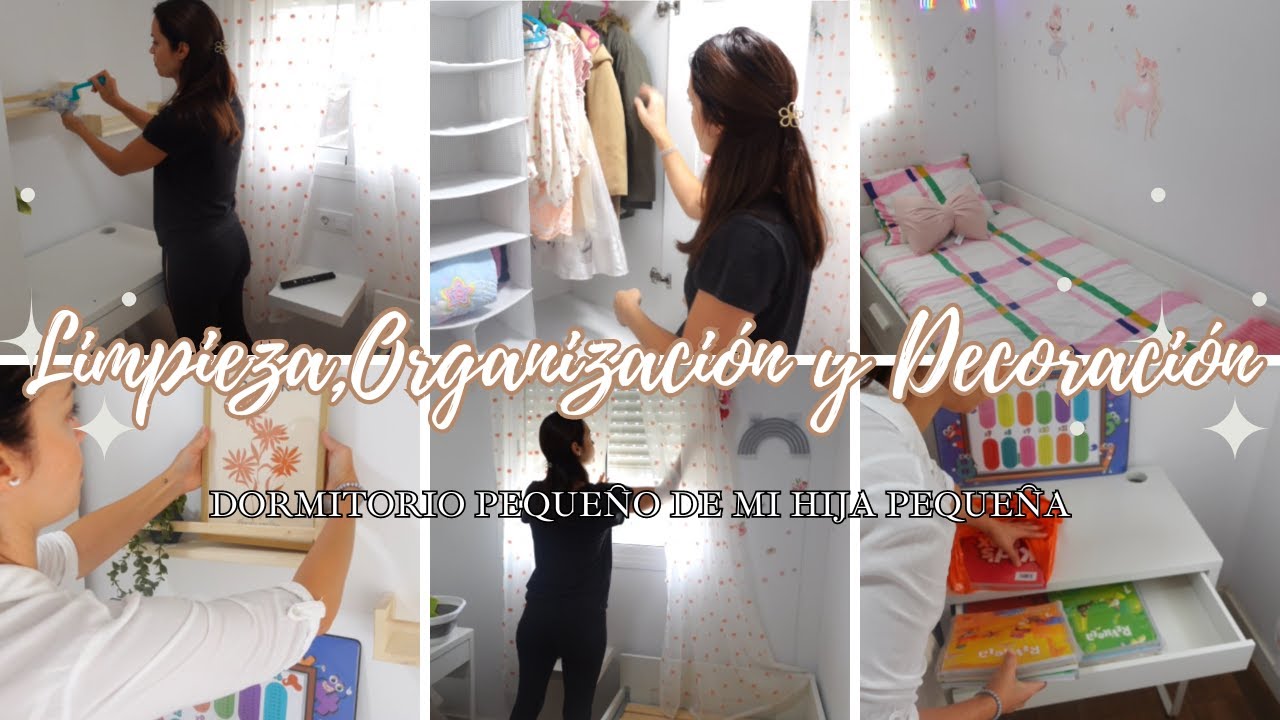 LIMPIEZA 🫧 ORGANIZACIÓN Y DECORACIÓN DORMITORIO PEQUEÑO🛏 #rutinadelimpieza #motivatealimpiarconmigo