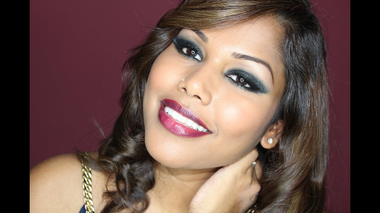 Vampy dramatic glittery party makeup (suitable for Christmas & NYE party)