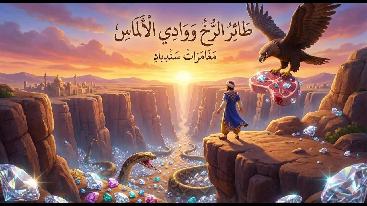 رحلة السندباد الثانية: طائر الرخ العملاق ووادي الألماس المرعب!