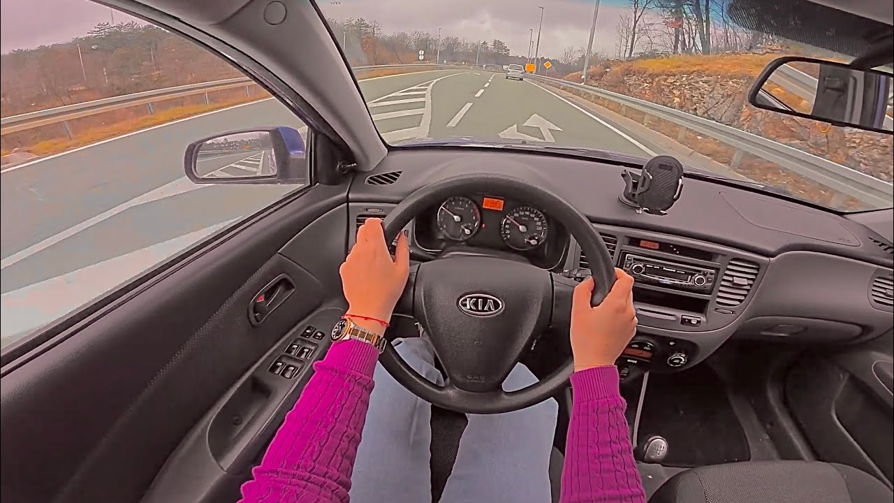 2008 KIA RIO 1,4 MPI (71kW)&mdash; TEST DRIVE POV #subscribe #kia #womandriver