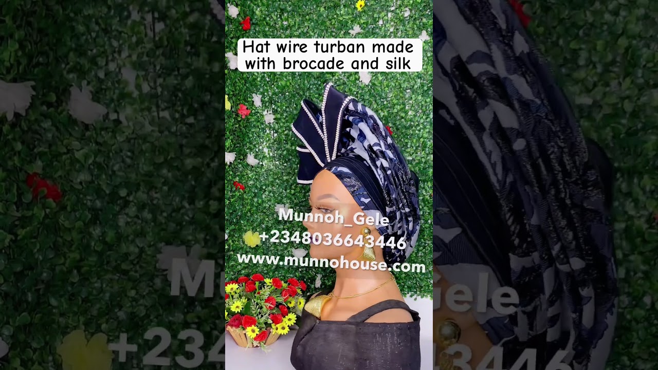 Another variant of our hat wire turban. 
