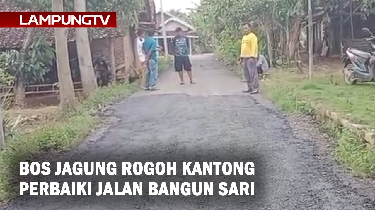 Bos Jagung Rogoh Kantong Perbaiki Jalan Bangun Sari