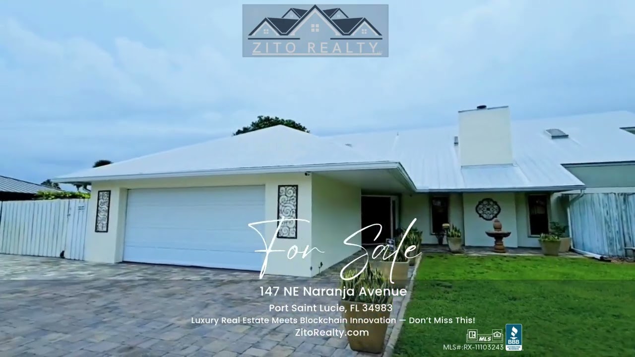 147 NE Naranja Ave, Port Saint Lucie-True Waterfront Living | Ocean-Access Estate  | 6 Beds | 4.2