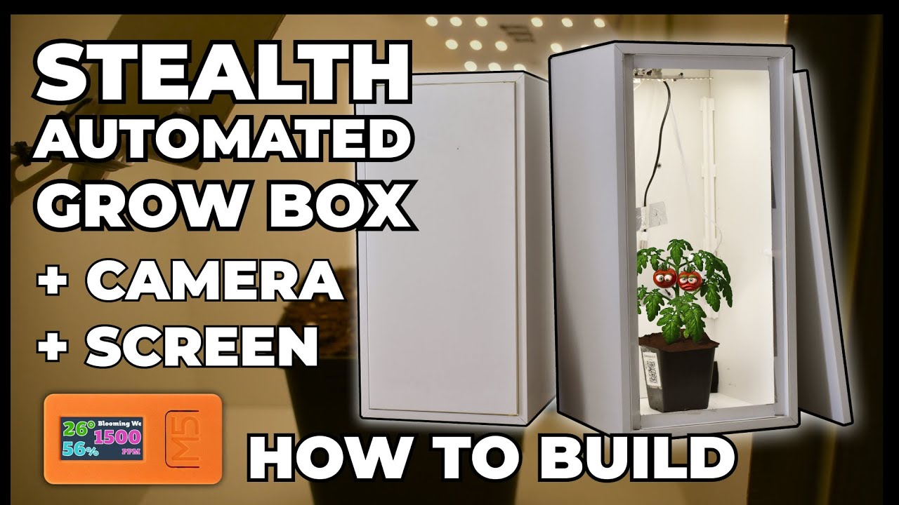 How to build an automated grow box with remote control and monitoring + live camera and screen!