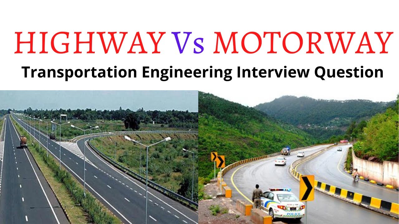 Difference between Highway and Motorway || Highway Vs Motorway