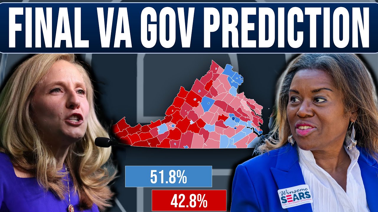 Final Election Prediction for the 2025 Virginia Governor Race: Spanberger vs Sears, Who Will Win?