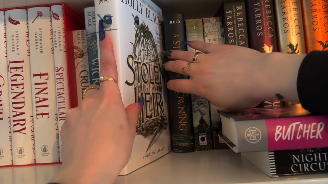 ASMR Убери мои книги с собой (организация книжной полки, тихий голос)