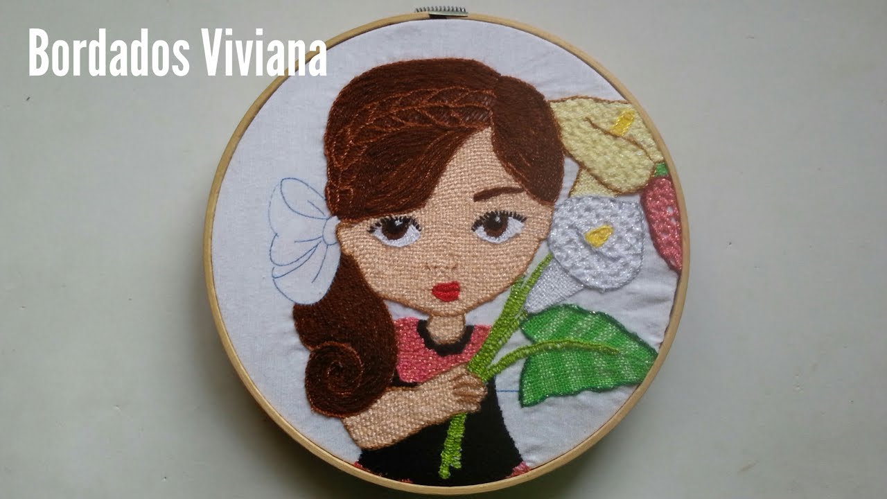 Bordado fantasia CABELLO ( niña de los alcatrazes )