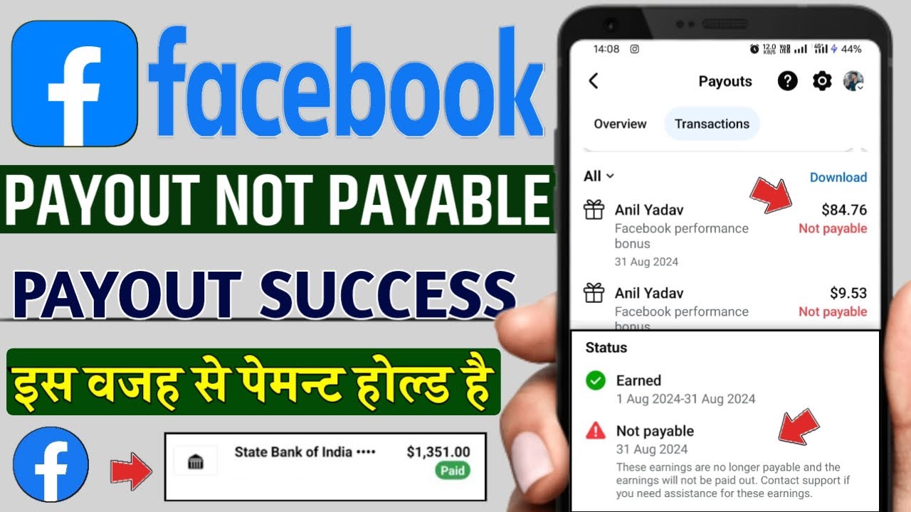 Facebook payment not payable | Facebook not payable payment | these earnings are on longer payable