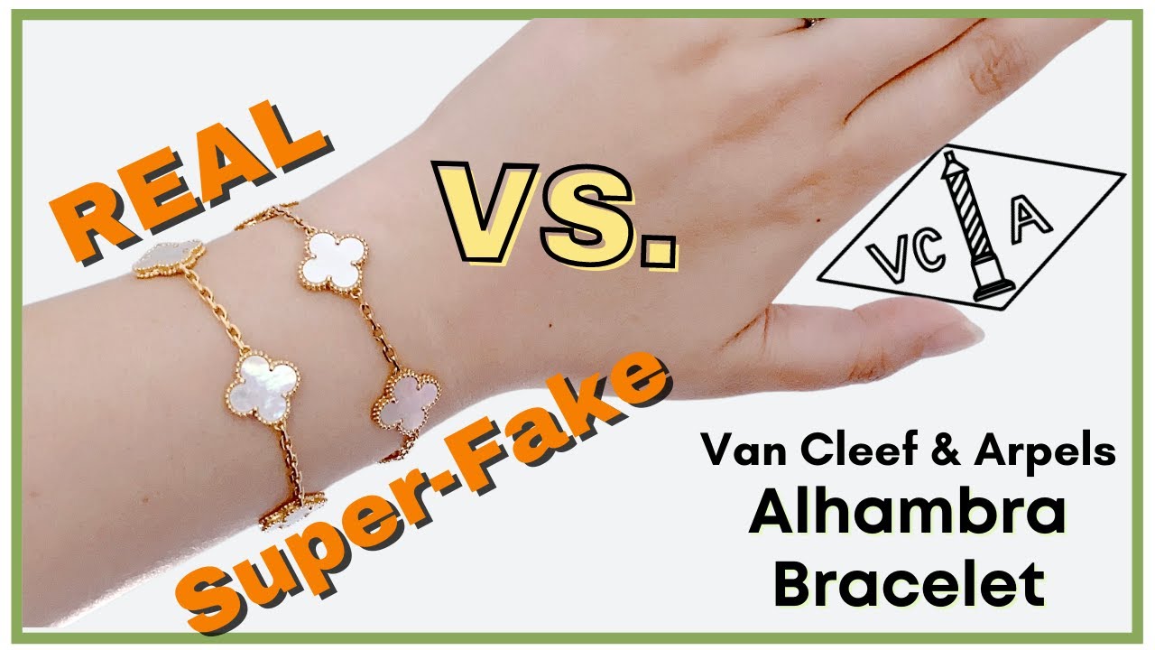 [REAL vs. FAKE] VCA Vintage Alhambra Bracelet - Comparing SUPER-FAKE to Genuine | My First Luxury